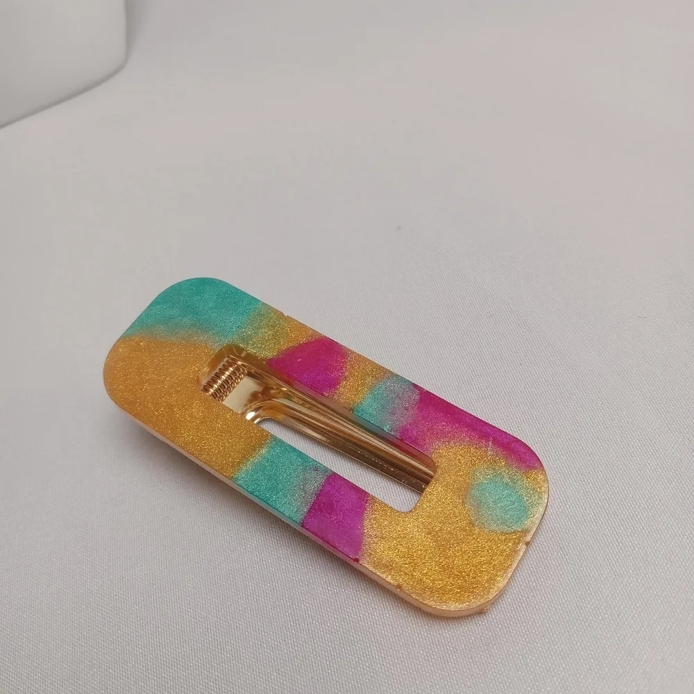 5/$25 Handmade Multicolor Hair Clip